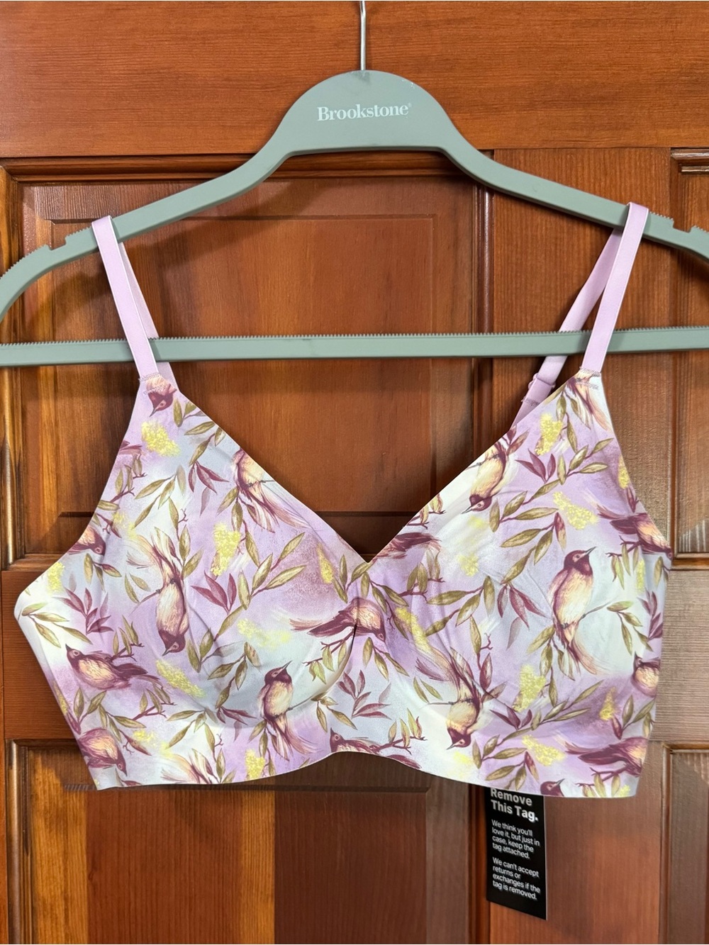 EBY Relief Bra Floret with Lavender Pink Bird Print